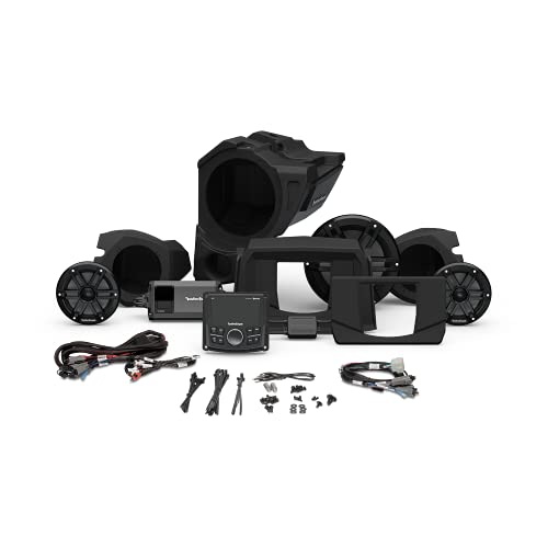 Rockford Fosgate RZR14-STG3 Audio Kit: PMX-2 Receiver, 800-Watt Amp, M1 Series Color Optix Multicolor LED Lighted Front Speaker & Subwoofer Kit for Select RZR Models (2014-2021) Rockford Fosgate RZR14-STG3 Audio Kit: PMX-2 Receiver, 800-Watt Amp, M1 Series Color Optix Multicolor LED Lighted Front Speaker & Subwoofer Kit for Select RZR Models (2014-2021)